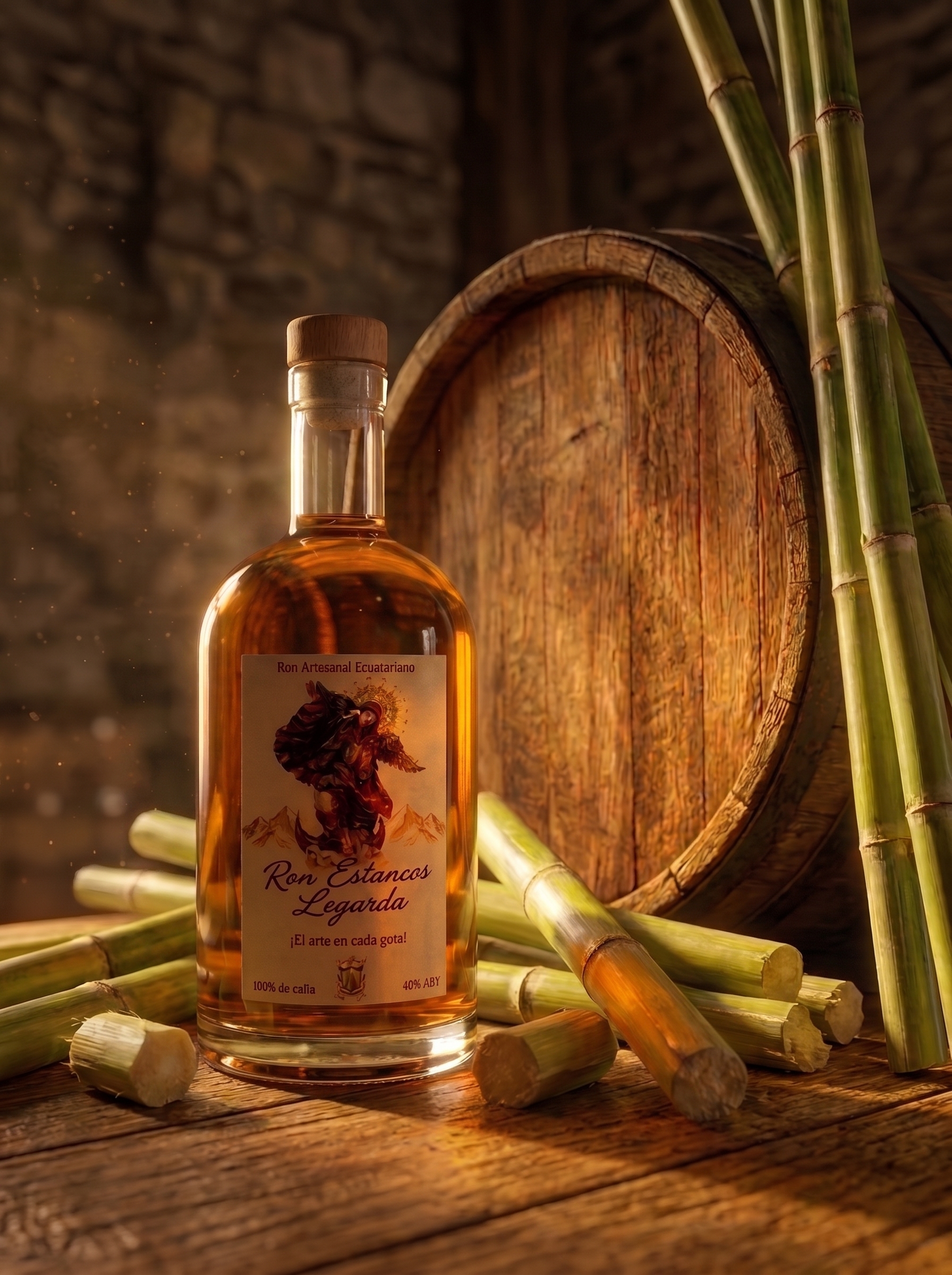 Vitrina de Ron Estancos Legarda - Licor artesanal de altura